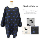マタノアツコ エプロン 割烹着 ブランド雑貨 百貨店ブランド Atsuko Matano またのあつこ 猫 キャット アツコマタノ レディース 長袖 大人かわい...