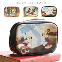 ポーチ ミッキー ミニーディズニー レトロ ヴィンテージ アート 化粧ポーチ メイクポーチ Mickey Minnie 収納 自立 スクエアポーチ 小物入れ 旅行ポーチ disney レディース 大人かわいい ギフト プレゼント ACCOMMODE