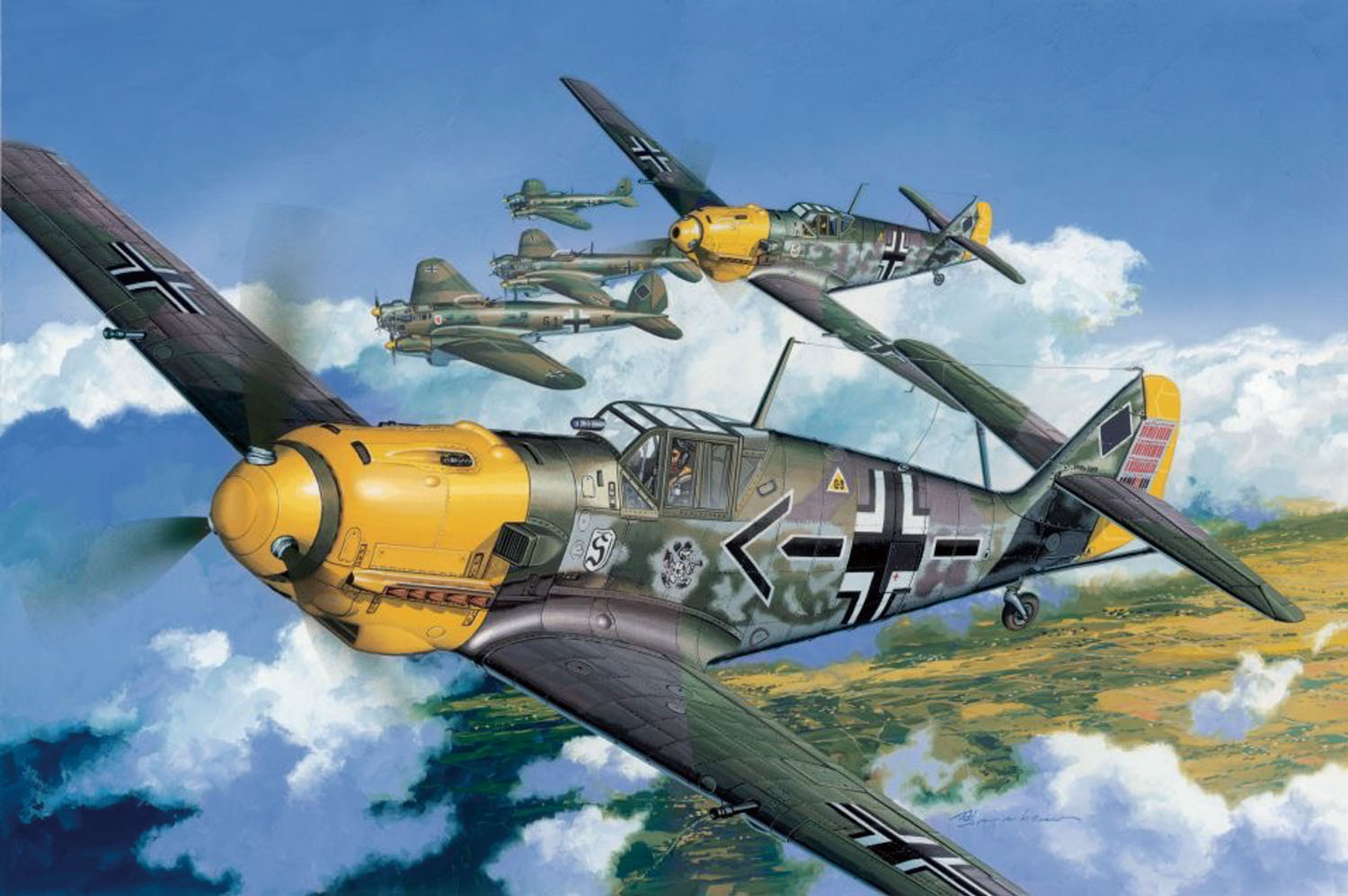 ドラゴン 1/32 WW.II ドイツ空軍 メッサーシュミット Bf-109 E-4 【DR3204】 (プラモデル)