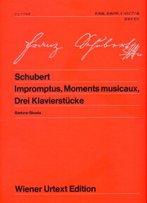 シューベルト　即興曲・楽興の時・3つのピアノ曲 （ウィーン原典版　1） [ シューベルト ]