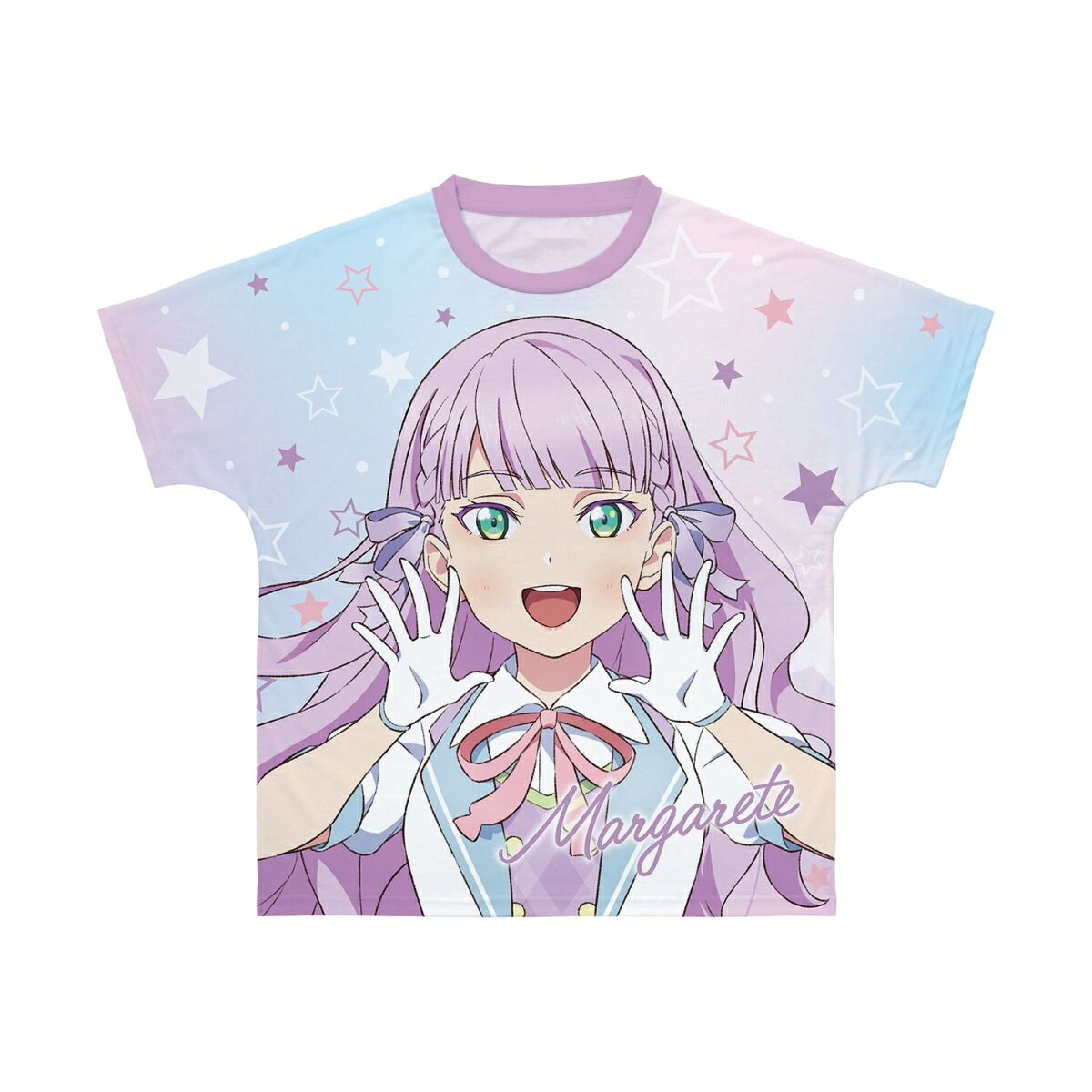 ラブライブ！スーパースター!!描き下ろし ウィーン・マルガレーテ MIRACLE NEW STORY ver. フルグラフィックTシャツユニセックス(サイズ/XS)