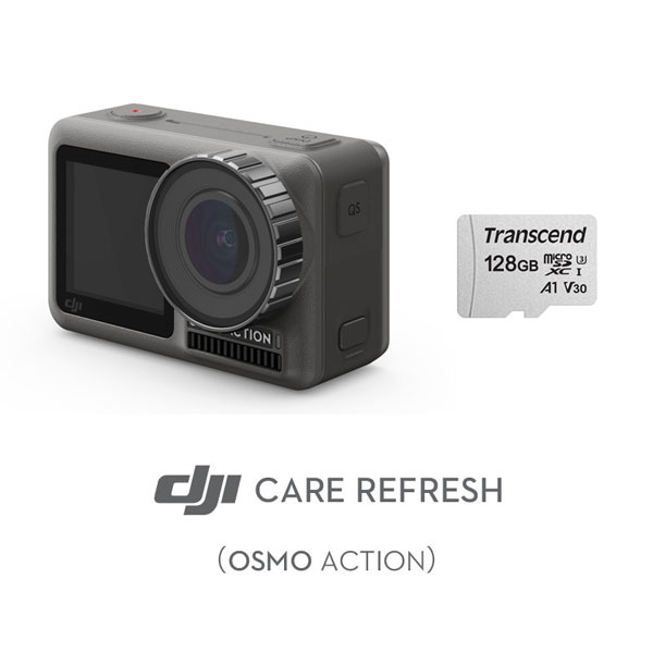 【お得なセット】OSMO Action+ Card DJI Care Refresh（Osmo Action）JP + Transcend microSD 128GB