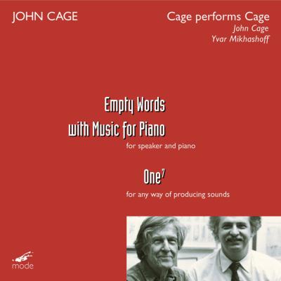 【輸入盤】エンプティ・ワーズ、ミュージック・フォー・ピアノ、One7　ケージ、ミカショフ
