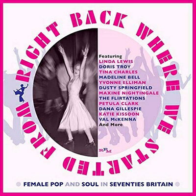 【輸入盤】Right Back Where We Started From: Female Pop And Soul In Seventies Britain (Capacity Wallet)(3CD)