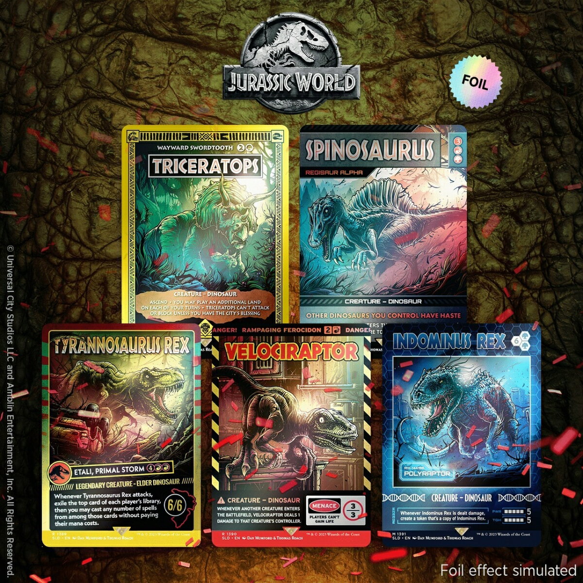 マジック：ザ・ギャザリング Secret Lair Secretversary 2023 Secret Lair x Jurassic World: Life Breaks Free Foil Edition　【クレジットカード決済限定】