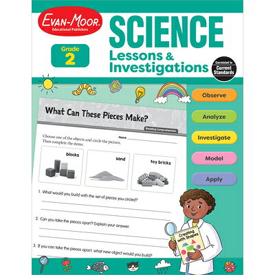 Science Lessons and Investigations, Grade 2 WORKBK-SCIENCE LESSONS & INVES （Science Lessons and Investigations） [ Evan-Moor Educational Publishers ]