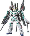 ■HGUCフルアーマー・ユニコーンガンダム最終決戦仕様としてがデストロイモードで登場。
■サイコフレームはepisode 7キービジュアルで描かれたクリアグリーンで再現。
■シールドやビーム・ガトリングガン展示用台座が付属。
■ハイパー・バズーガや大型ブースター等をバックパックにセットするための追加マウントフレームが付属。
成形品×16、ホイルシール×1、組立説明書×1【対象年齢】：8歳以上