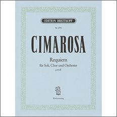 【輸入楽譜】チマローザ, Domenico: レクイエム ト短調 （ラテン語)