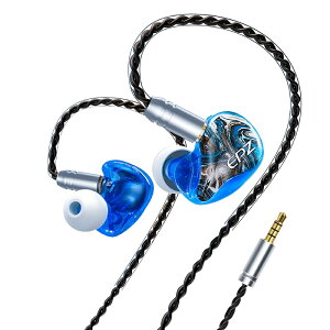 EPZ(イーピージー) 有線カナル型イヤホン Q1 ギャラクシーブルー 【3.5mm/リモコン・マイク対応/ノイズキャンセリング対応】格安セール