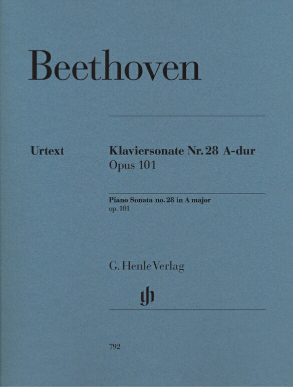 【輸入楽譜】ベートーヴェン, Ludwig van: ピアノ・ソナタ 第28番 イ長調 Op.101/原典版/Gertsch & ペライア編/ペライア運指