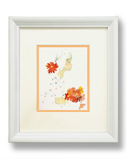 フレーム・デコ シリーズ #70B ガーベラを持つ少女