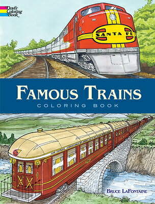 Thirty drawings depict such famous trains as Europe's Orient Express, the observation lounge on the Burlington Zephyr, and a sleeping compartment on New York Central's 20th Century Limited.