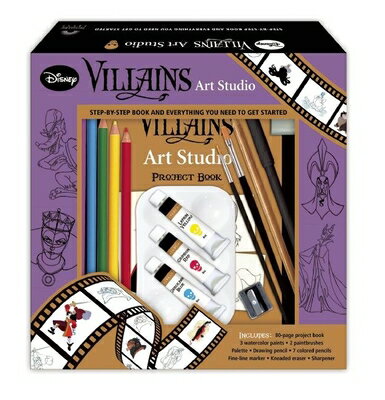 Disney Villains Art Studio [With Palette and Pens/Pencils and Paint Brush and Watercolor Paint and E DISNEY VILLAINS ART STUDIO [ Thunder Bay Press ]