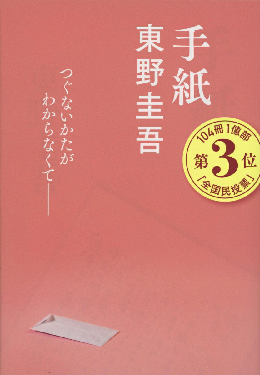 強盗殺人の罪で服役する兄・剛志から、弟の直貴へ、月に一度、手紙が届く。

刑務所での暮らし。弟の身を案じる言葉。兄は以前と変わらず、直貴のことを思っている。

だが、直貴の生活は事件によって一変した。進学をあきらめ、働き始める。音楽に夢中になり、仲間ができる。好きな女性もできる。そして新しい生活を始めるたび、直貴は願う。今度こそ、普通に生きたい。

ところが、兄が強盗殺人犯だと知られると、人々の態度が変わる。

人を殺したのは兄だ。自分ではない。
それなのに、なぜ自分まで。

やがて直貴は、刑務所から届く手紙さえ疎ましく思うようになる。兄を捨てれば、自分の人生を取り戻せるのではないか。

弟を思い、手紙を書き続ける兄。兄とのつながりを断ち切ろうとする弟。

兄さえいなければと思う。それでも、剛志が自分のために罪を犯したことも、たった一人の兄であることも消すことはできない。

物語は2人の間を行き来する手紙を通じて、直貴だけではなく、いつのまにか、読む者にも問いかけてくる。自分なら、この兄を捨てられるだろうか、と。

文庫270万部突破。東野圭吾の全文庫作品中、最大部数を誇るロングセラー。
2006年に山田孝之主演で映画化、2018年に亀梨和也主演でテレビドラマ化。舞台・ミュージカルでも上演を重ね、2025年「東野圭吾 104冊・1億部 全国民投票」で第3位。世代を超えて読み継がれる、東野圭吾の代表作。