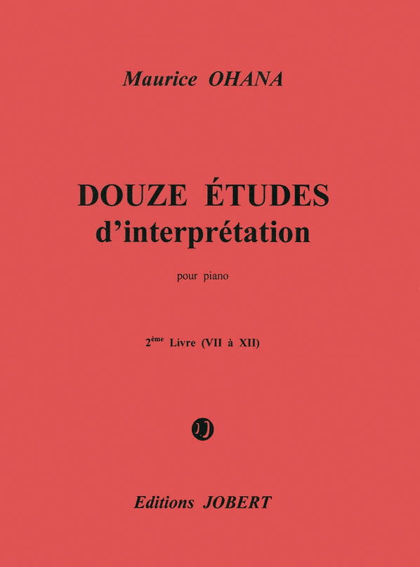 【輸入楽譜】オアナ, Maurice: 12の練習曲 第2巻