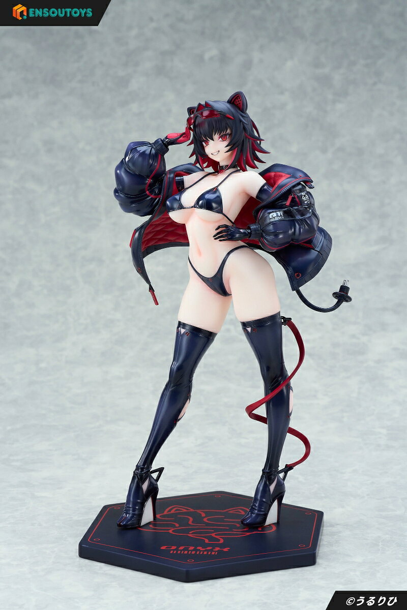 大人気イラストレーター「うるりひ」先生が描いたオリジナルキャラクター「サイバーペットーオニキス」が1/6スケールフィギュアとなって登場！

※画像は彩色サンプルです。
実際の商品とは異なる場合がございます。
※商品仕様、付属物、特典物の有無、付属方法などはメーカー都合により案内時の内容より予告なく変更になる場合がございます、予めご了承ください。

【付属品】
フィギュア本体、台座、差し替え用腕パーツ

&copy;うるりひ

・ホビー系商品についての諸注意
メーカー都合により発売の大幅な延期が発生する可能性がございます。
予約商品についてはメーカーから順次入荷次第の発送となります。メーカー公表の発売日とは異なる場合がございますのでご了承ください。【対象年齢】：【商品サイズ (cm)】(高さ）：27