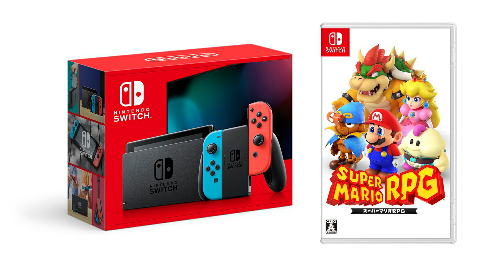 【セット商品】Nintendo Switch Joy-Con(L) ネオンブルー/(R) ネオンレッド＋スーパーマリオRPG