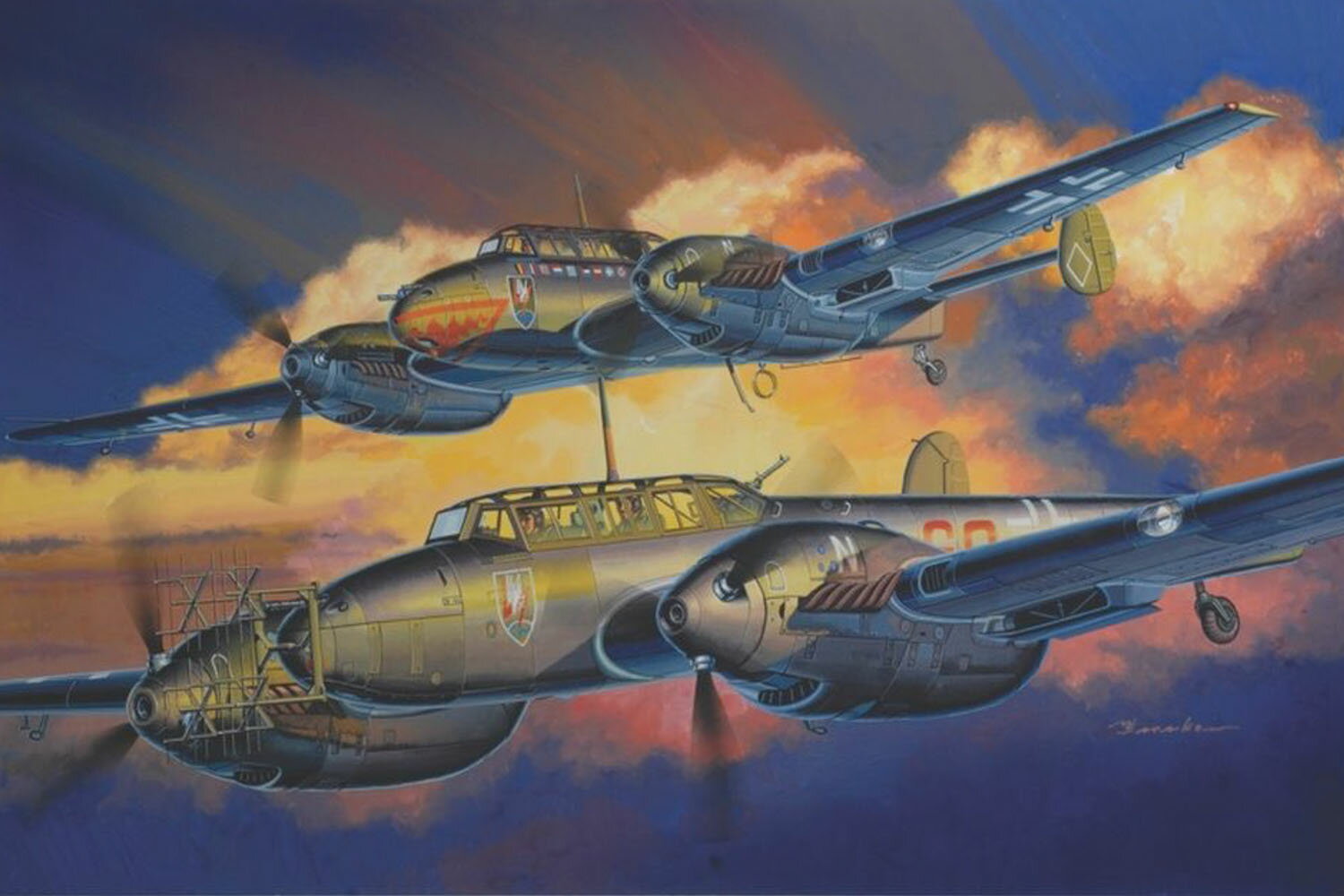 ドラゴン 1/32 WW.II ドイツ空軍 Bf110 D/E 夜戦 【DR3210】 (プラモデル)