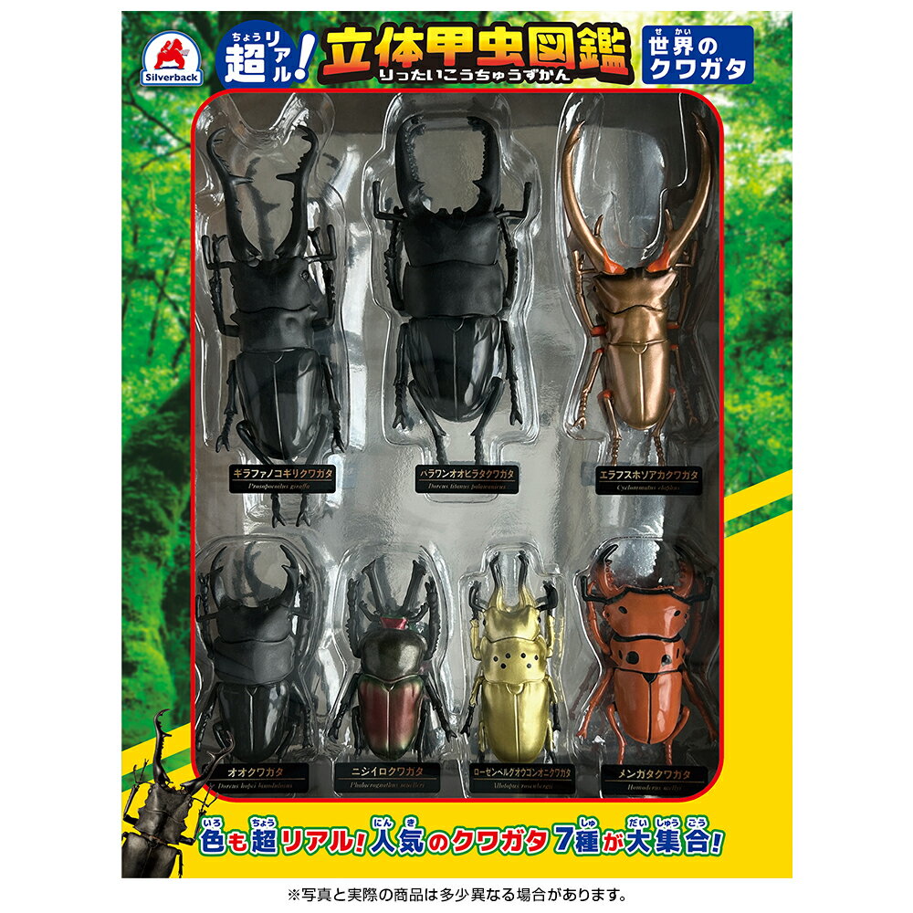 超リアル！立体甲虫図鑑 世界のクワガタ