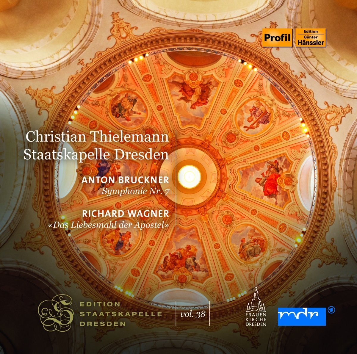 ブルックナー:交響曲第7番、ワーグナー:使徒の愛餐　ティーレマン&シュターツカペレ・ドレスデン(2CD) 