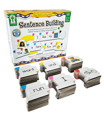 Enhance early grammar and reading skills with sturdy, interlocking cards that cover parts of speech, capital letters, punctuation, building sentences, and more. Tailor activities to different learning levels.