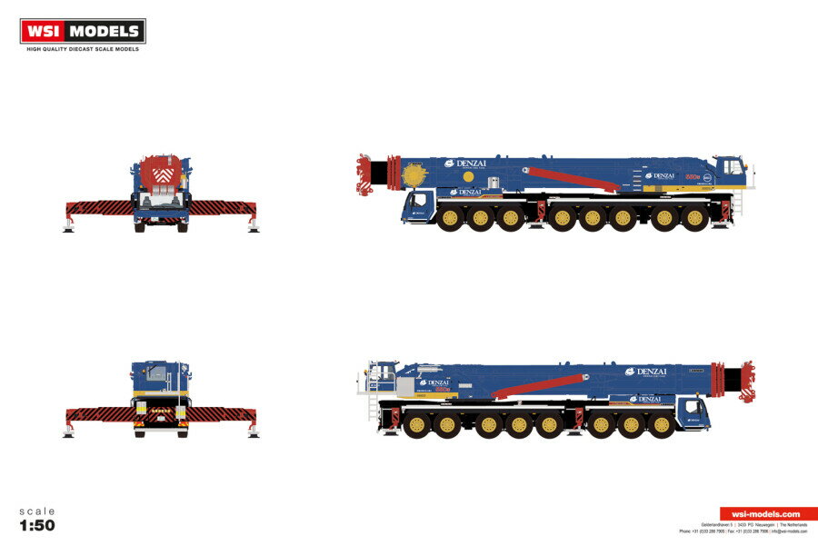 1/50 Denzai LIEBHERR LTM 1500-8.1 【51-2175】 (ミニカー)【クレジットカード決済限定】