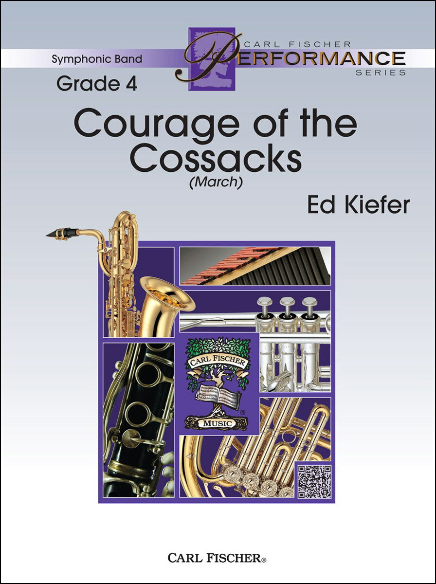 【輸入楽譜】キーファー, Ed: 行進曲「コサックの勇気」: スコアとパート譜セット