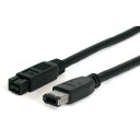 FireWire800 - FireWire400 ケーブル 1.8m IEEE1394b(オス) - IEEE1394b(オス)