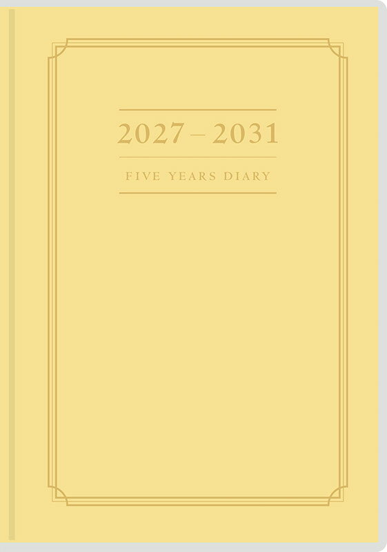 2027年 手帳 1月始まり No.16 5年横線当用新日記 [イエロー]高橋書店 A5判