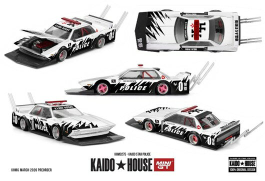 MINI-GT 1/64 KAIDO STAR ポリス(右ハンドル) 【KHMG275】 (ミニカー)...