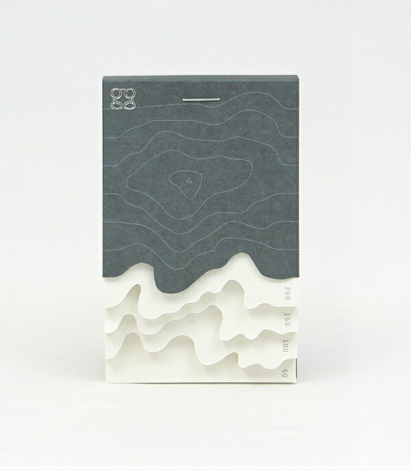 geografia／標高メモ　ブラック B MB-B-BL
