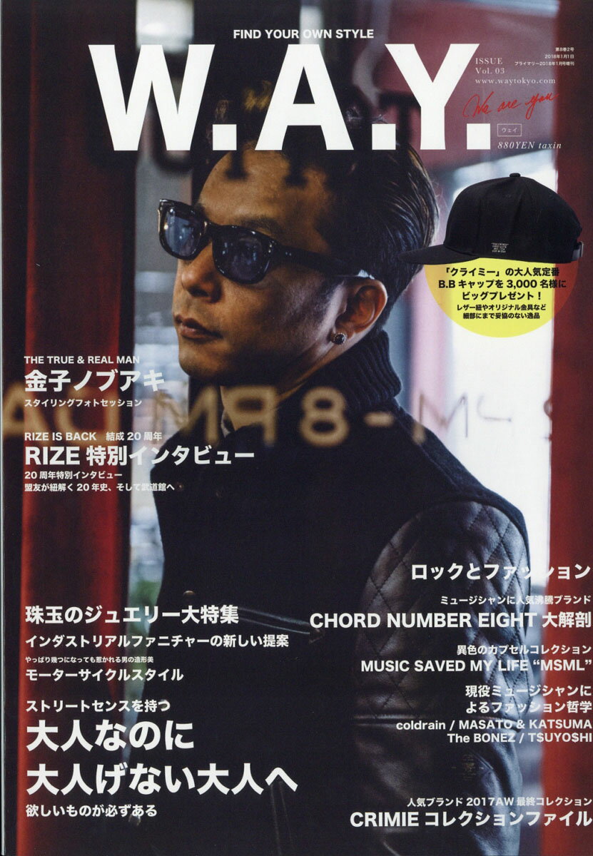 W.A.Y. 2018年 01月号 [雑誌]