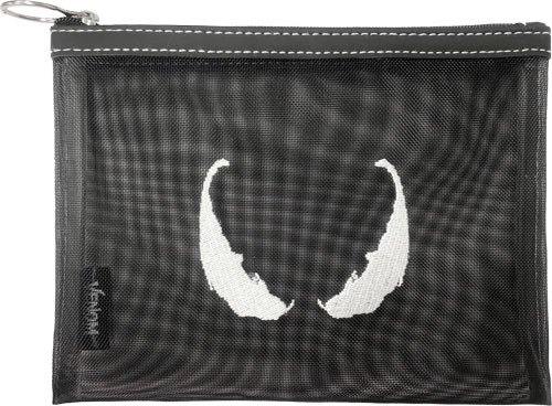 「ヴェノム：ザ・ラストダンス」のメッシュポーチです。メッシュ仕様で中身が見えやすい♪【商品サイズ (cm)】(幅×高さ×奥行）：19×14×0.5