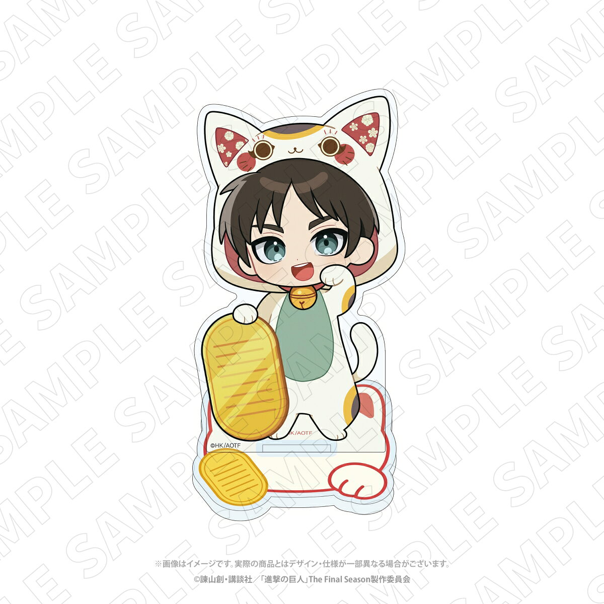 進撃の巨人 ＜招き猫＞ BIGアクリルスタンド（エレン）