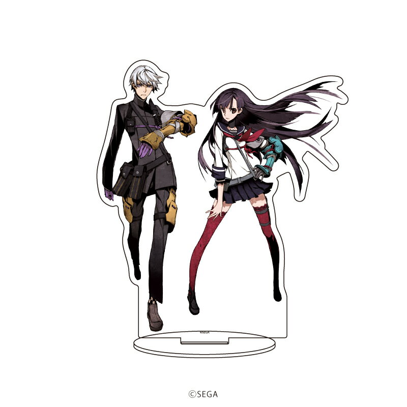 キャラアクリルフィギュア「セブンスドラゴン2020」01/サムライ(女)&サムライ(男)(公式イラスト)【グッズ】