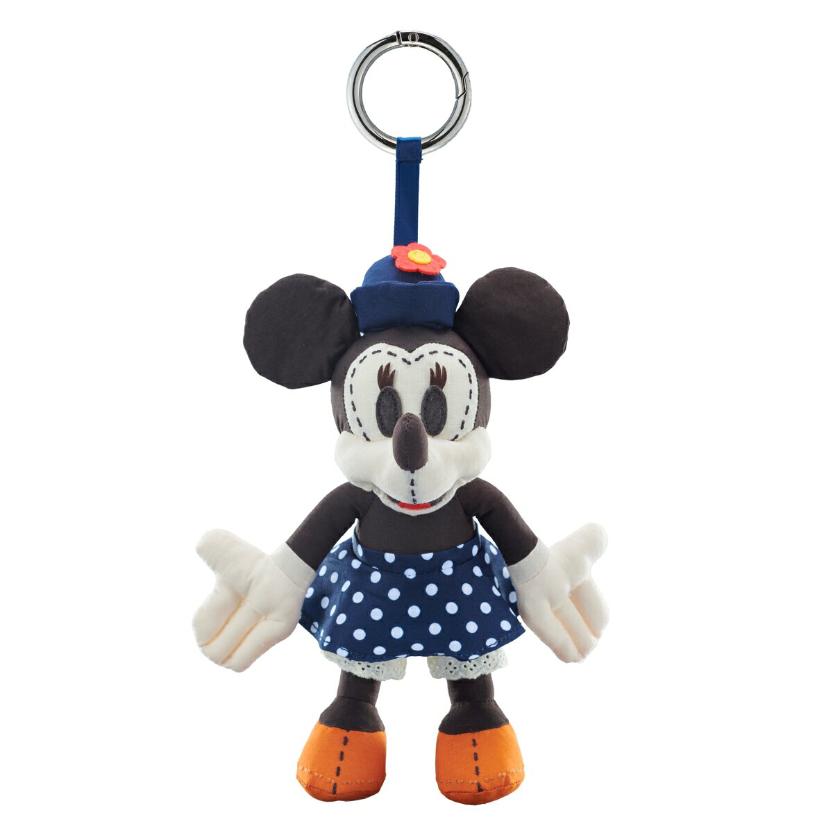 ディズニーミッキーアンドフレンズのぶらさげられるぬいぐるみマスコット！レトロな色味と顔やボディに施されたステッチ模様がほっこりとした癒しを与える「ワークショップメイドシリーズ」です。【対象年齢】：6歳以上【商品サイズ (cm)】(幅×高さ×奥行）：18.5×22×17
