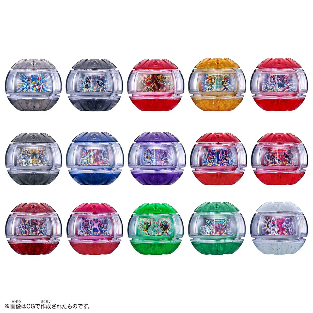 仮面ライダーゼッツ　DXレジェンドライダーカプセムランダムボックス タッグライダーキラキラver.01（1BOX15個入り）