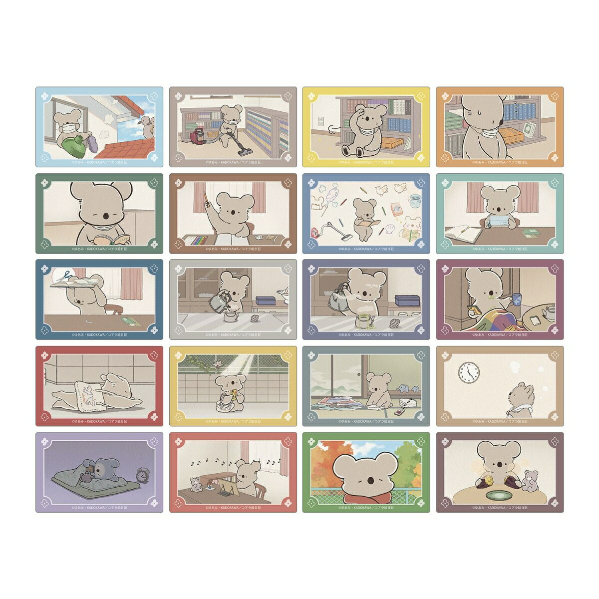 アニメ「コアラ絵日記」トレーディング場面写カードステッカー(BOX＝20個)