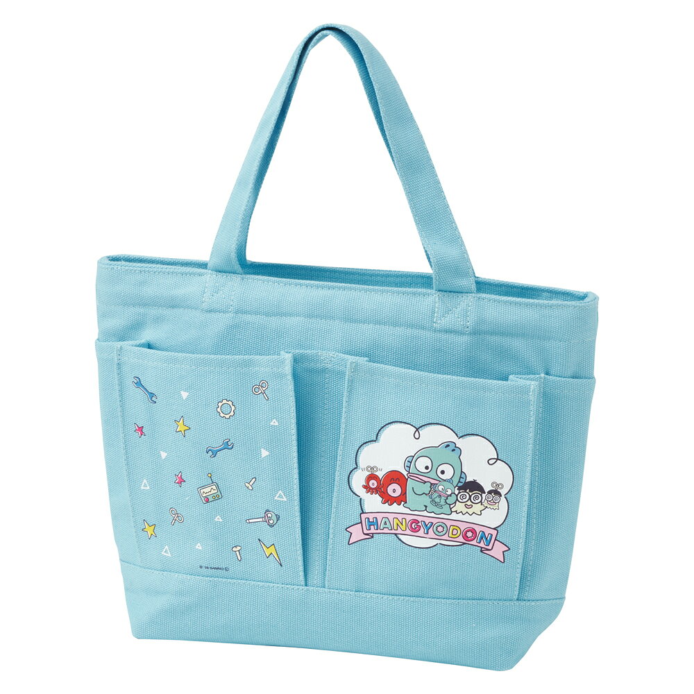 サンリオ ハンギョドン Friends ランチバッグ Wポケット キャラクター 帆布 保冷 バッグ