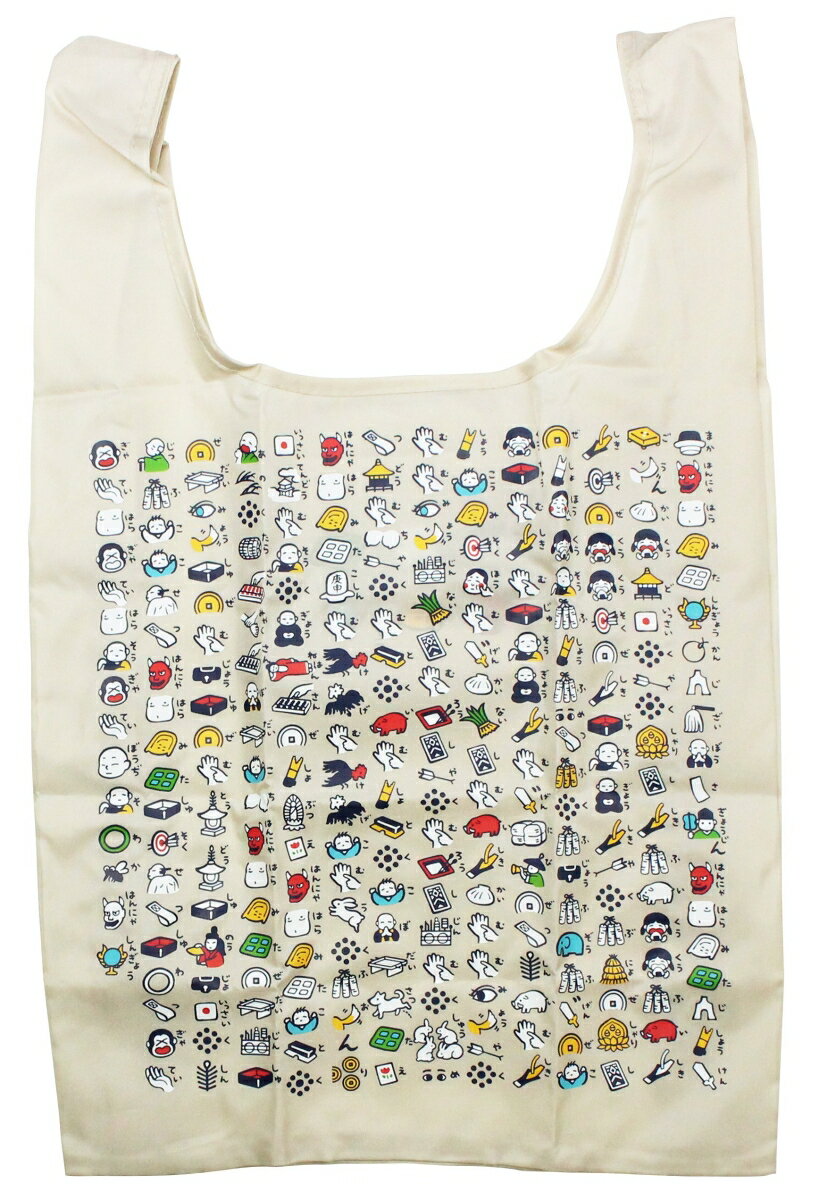 くろちく エコバッグ 絵心経 ベージュ 5 21702544 エコバック （文具(Stationary)）のサムネイル