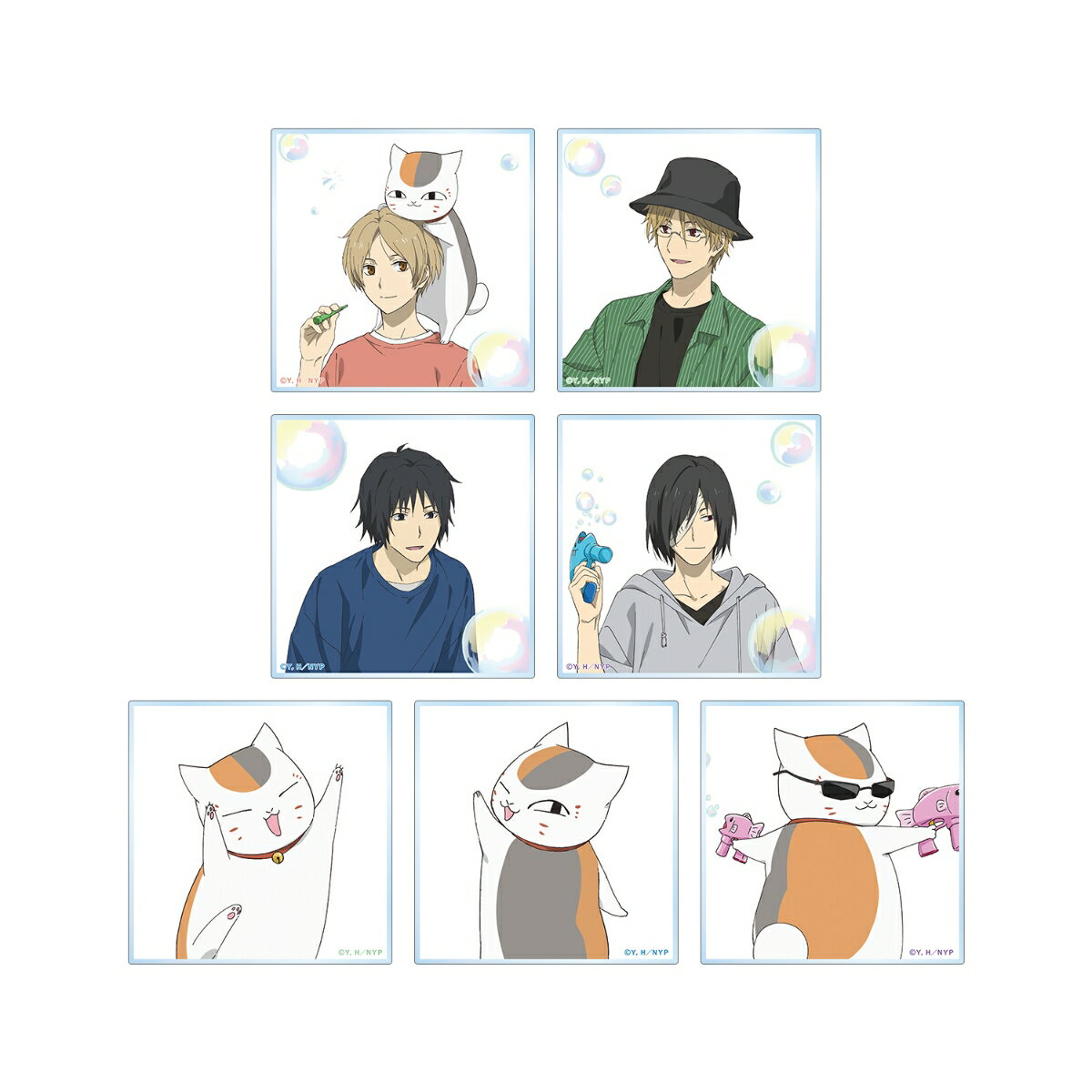 夏目友人帳描き下ろし シャボン玉ver. トレーディングアクリルコースター(BOX＝7個)