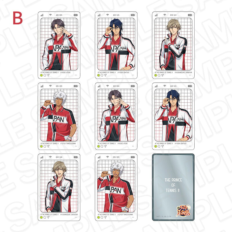 「新テニスの王子様」からコレクションカード（ランダム） Face Collection Bが登場！【対象年齢】：15歳以上【商品サイズ (cm)】(幅×高さ）：5.4×8.6