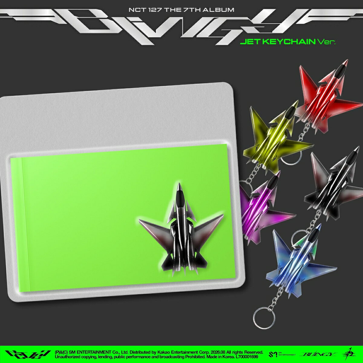 BLINGY: NCT 127 Vol.7 (JET Keychain Ver.)(ランダムバージョン) ＜完全数量限定生産盤＞ ［ミュージックカード］（KOR）