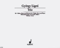 【輸入楽譜】リゲティ, Gyorgy: バイオリン、ホルンとピアノのための三重奏曲: スコア(実用版ファクシミリ)