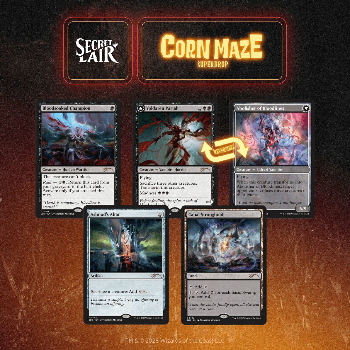 マジック：ザ・ギャザリング Secret Lair Corn Maze Superdrop Artist Series: Veronique Meignaud【クレジットカード決済限定】