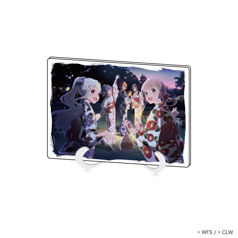 アクリルアートボード(A5サイズ)「ららマジ」12/浴衣ver.(描き下ろしイラスト)【グッズ】