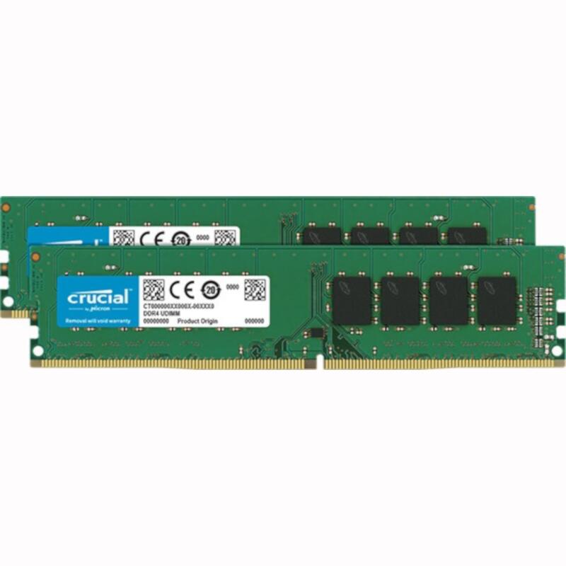 crucial 32GB Kit (16GBx2) DDR4 3200 MT/s (PC4-25600) CL22 DR x8 UDIMM 288pin CT2K16G4DFD832A