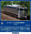 EF81形は直流と交流50/60Hzに対応した電気機関車として1968年に登場し、交直流機の標準型として活躍しています。
300番代は関門トンネル用の機関車として4両がステンレス車体で登場し、303号機は現在でもステンレス無塗装を保ったまま九州内で活躍しています。

●運転室側窓下に点検蓋が設置された姿を再現
●屋根上機器はグレーで再現
●パンタ下屋根部は車体色で再現
●Hゴムは黒色で再現
●ジャンパ栓の増設されたスカートを再現
●一体プレート輪心車輪採用
●ヘッドライトは電球色LEDによる点灯、ON-OFFスイッチ付
●通電端子は屋根上モニターの中に装備
●ガイシパーツは緑色で再現
●車番は選択式でエッチングのナンバープレート付属
「EF81-303・304」
●区名札シール付属
●JRマーク・車体標記は印刷済み
●メーカーズプレート・エンド標記用エッチング板付属
【車両】
●EF81-300（2次形）

【付属品】
●ランナーパーツ（エッチング）：ナンバープレート
●ランナーパーツ（エッチング）：メーカーズプレート、エンド標記
●ランナーパーツ（エッチング）：ワイパー
●ランナーパーツ（エッチング）：フック
●ランナーパーツ：手すり
●ランナーパーツ：台車ステップ、解放テコ 等
●ランナーパーツ：信号炎管
●パーツ　　　　：ホイッスル
●パーツ　　　　：無線アンテナ
●シール　　　　：区名札

※製品は、実車の型式・仕様とは異なる場合もありますのでご了承をお願いいたします。
※イラスト・写真などは製品と一部異なる場合があります。

(C) TOMYTEC【対象年齢】：