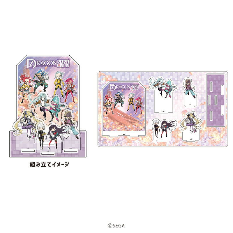 プレミアム アクリルジオラマプレート「セブンスドラゴン2020」01/集合デザイン(グラフアートイラスト)【グッズ】