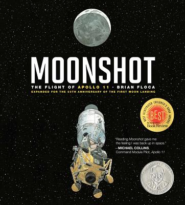 To celebrate the 50th anniversary of the Apollo 11 moon mission, Floca expands his Sibert Honor Book in this new edition, introducing a new generation of readers to a story of adventure and discovery--a story of leaving and returning during the summer of 1969, and a story of home, seen whole, from far away. Full color.